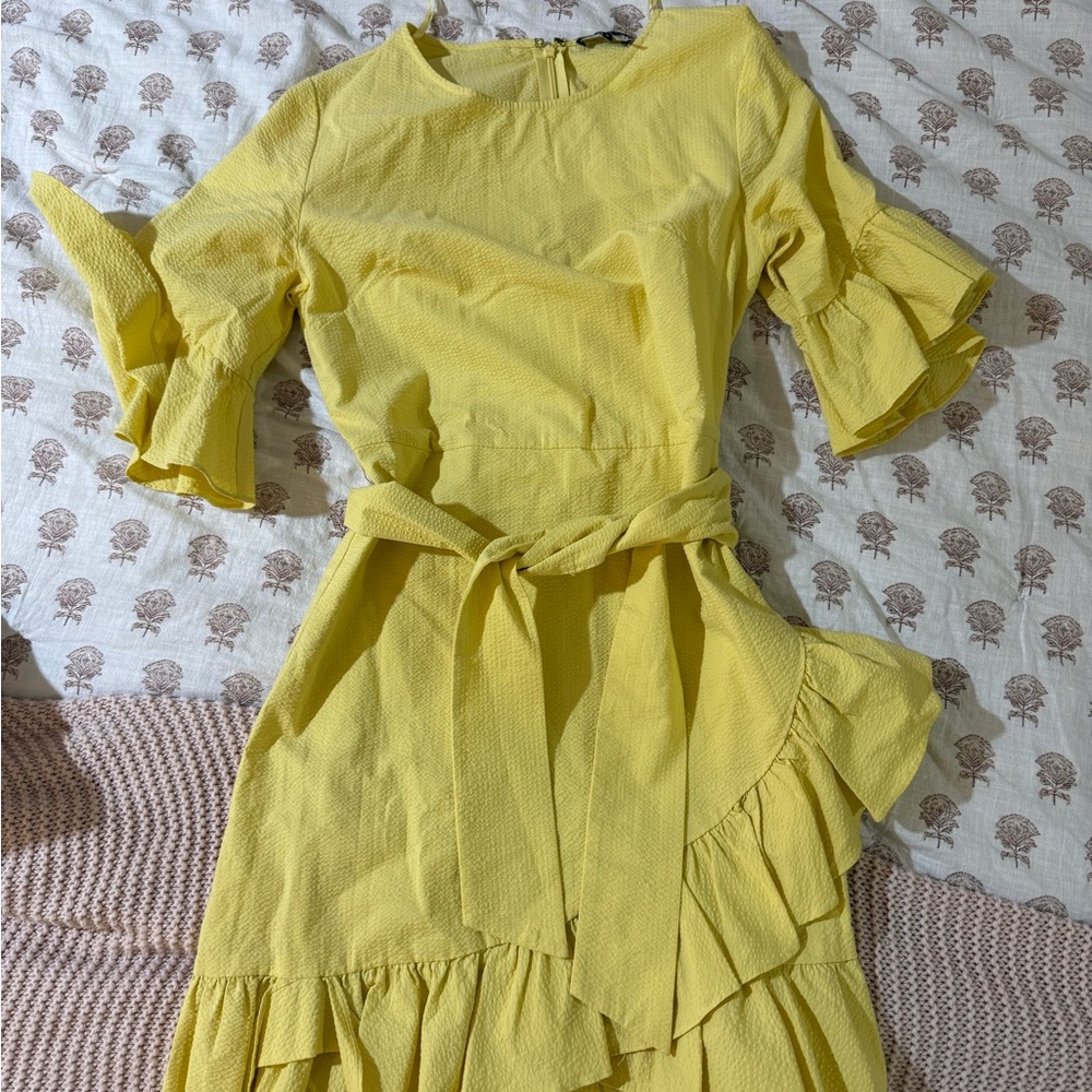 Yellow Ruffle 1. State Dress